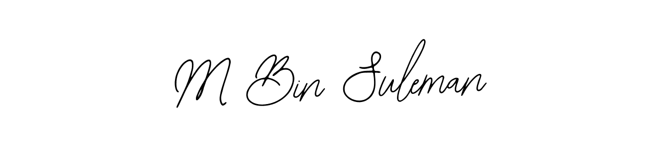 M Bin Suleman stylish signature style. Best Handwritten Sign (Bearetta-2O07w) for my name. Handwritten Signature Collection Ideas for my name M Bin Suleman. M Bin Suleman signature style 12 images and pictures png
