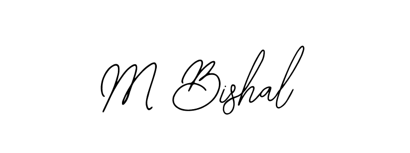 The best way (Bearetta-2O07w) to make a short signature is to pick only two or three words in your name. The name M Bishal include a total of six letters. For converting this name. M Bishal signature style 12 images and pictures png