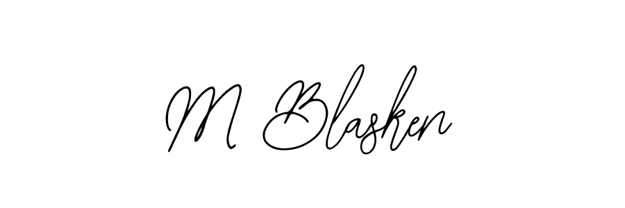 Create a beautiful signature design for name M Blasken. With this signature (Bearetta-2O07w) fonts, you can make a handwritten signature for free. M Blasken signature style 12 images and pictures png