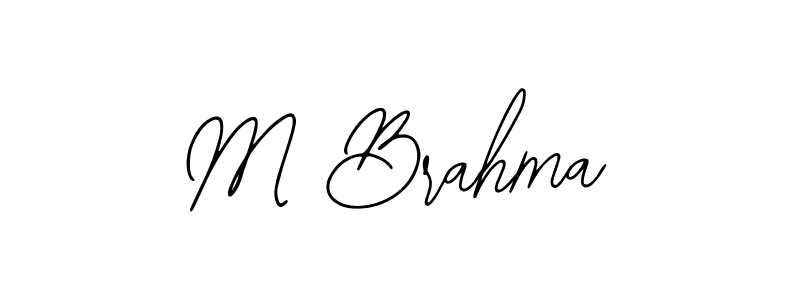 Also we have M Brahma name is the best signature style. Create professional handwritten signature collection using Bearetta-2O07w autograph style. M Brahma signature style 12 images and pictures png