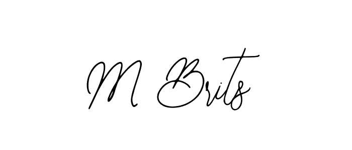 Make a beautiful signature design for name M Brits. With this signature (Bearetta-2O07w) style, you can create a handwritten signature for free. M Brits signature style 12 images and pictures png