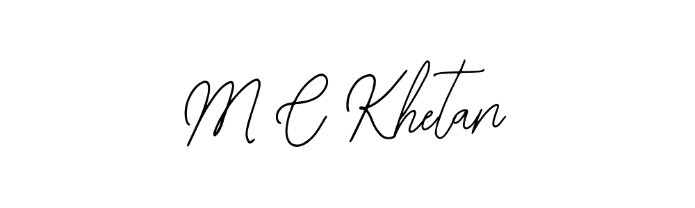 Bearetta-2O07w is a professional signature style that is perfect for those who want to add a touch of class to their signature. It is also a great choice for those who want to make their signature more unique. Get M C Khetan name to fancy signature for free. M C Khetan signature style 12 images and pictures png