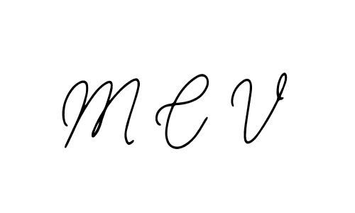 Make a beautiful signature design for name M C V. With this signature (Bearetta-2O07w) style, you can create a handwritten signature for free. M C V signature style 12 images and pictures png