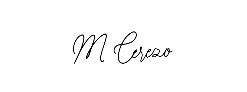 You should practise on your own different ways (Bearetta-2O07w) to write your name (M Cerezo) in signature. don't let someone else do it for you. M Cerezo signature style 12 images and pictures png