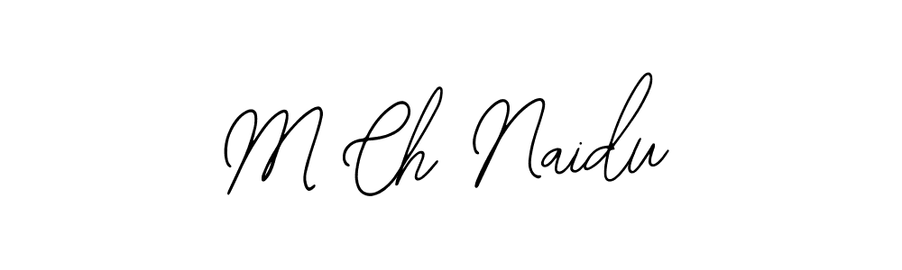 Make a beautiful signature design for name M Ch Naidu. Use this online signature maker to create a handwritten signature for free. M Ch Naidu signature style 12 images and pictures png