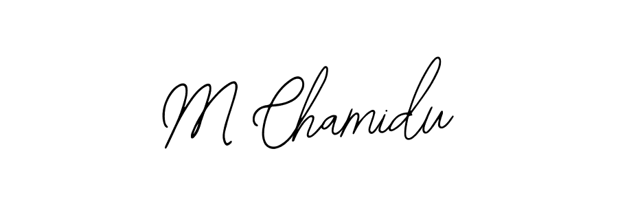 Make a beautiful signature design for name M Chamidu. Use this online signature maker to create a handwritten signature for free. M Chamidu signature style 12 images and pictures png