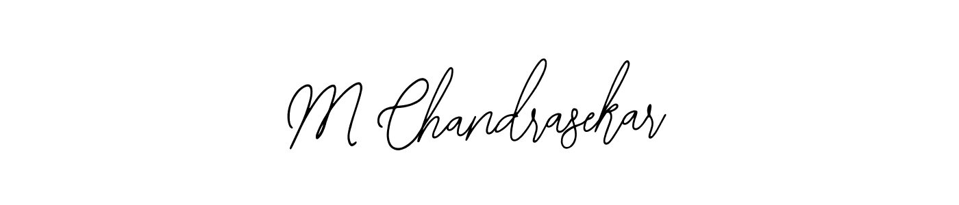 Design your own signature with our free online signature maker. With this signature software, you can create a handwritten (Bearetta-2O07w) signature for name M Chandrasekar. M Chandrasekar signature style 12 images and pictures png