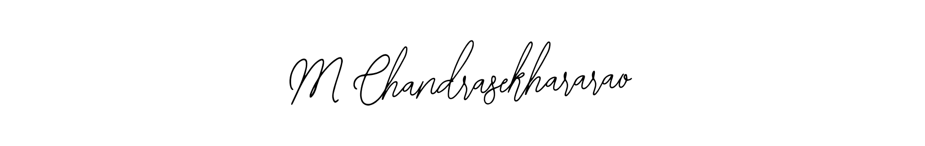 Create a beautiful signature design for name M Chandrasekhararao. With this signature (Bearetta-2O07w) fonts, you can make a handwritten signature for free. M Chandrasekhararao signature style 12 images and pictures png