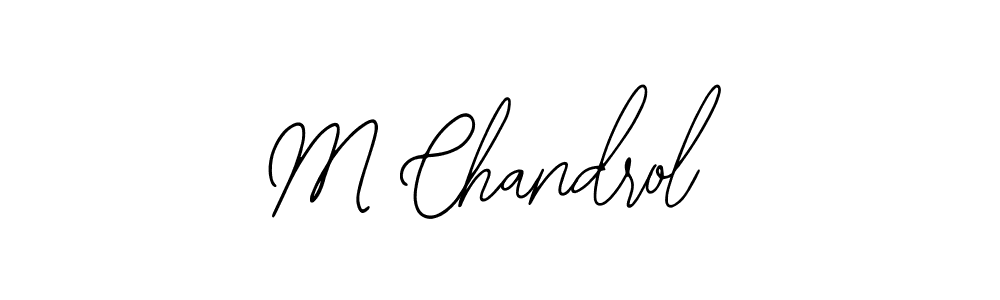 Make a beautiful signature design for name M Chandrol. Use this online signature maker to create a handwritten signature for free. M Chandrol signature style 12 images and pictures png