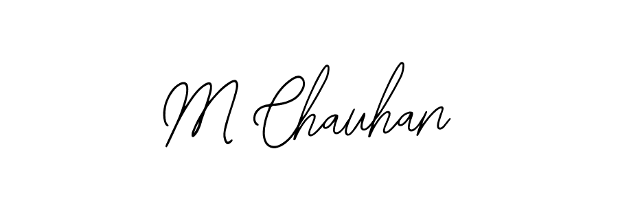 Bearetta-2O07w is a professional signature style that is perfect for those who want to add a touch of class to their signature. It is also a great choice for those who want to make their signature more unique. Get M Chauhan name to fancy signature for free. M Chauhan signature style 12 images and pictures png