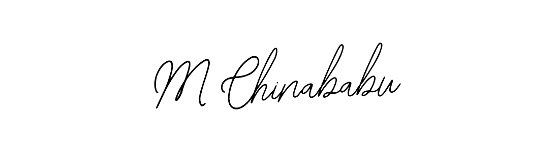 Make a beautiful signature design for name M Chinababu. With this signature (Bearetta-2O07w) style, you can create a handwritten signature for free. M Chinababu signature style 12 images and pictures png