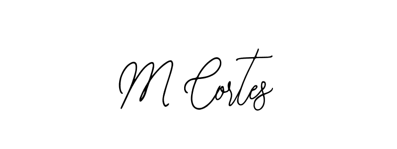 How to make M Cortes name signature. Use Bearetta-2O07w style for creating short signs online. This is the latest handwritten sign. M Cortes signature style 12 images and pictures png