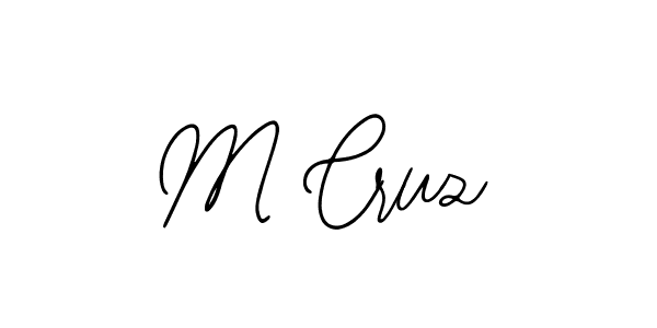 Design your own signature with our free online signature maker. With this signature software, you can create a handwritten (Bearetta-2O07w) signature for name M Cruz. M Cruz signature style 12 images and pictures png