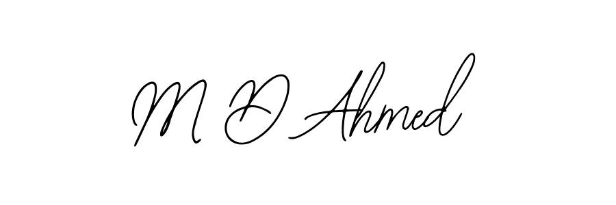 Also we have M D Ahmed name is the best signature style. Create professional handwritten signature collection using Bearetta-2O07w autograph style. M D Ahmed signature style 12 images and pictures png
