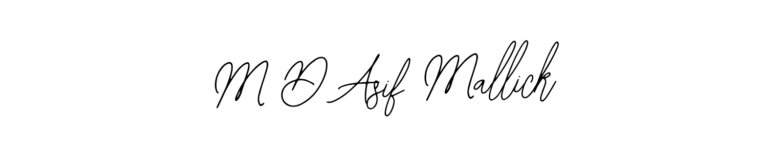 You should practise on your own different ways (Bearetta-2O07w) to write your name (M D Asif Mallick) in signature. don't let someone else do it for you. M D Asif Mallick signature style 12 images and pictures png