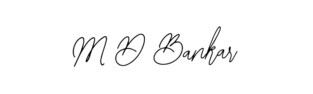 How to Draw M D Bankar signature style? Bearetta-2O07w is a latest design signature styles for name M D Bankar. M D Bankar signature style 12 images and pictures png