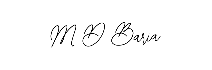The best way (Bearetta-2O07w) to make a short signature is to pick only two or three words in your name. The name M D Baria include a total of six letters. For converting this name. M D Baria signature style 12 images and pictures png