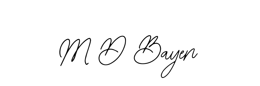 Make a beautiful signature design for name M D Bayen. Use this online signature maker to create a handwritten signature for free. M D Bayen signature style 12 images and pictures png