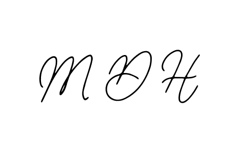 Make a beautiful signature design for name M D H. With this signature (Bearetta-2O07w) style, you can create a handwritten signature for free. M D H signature style 12 images and pictures png