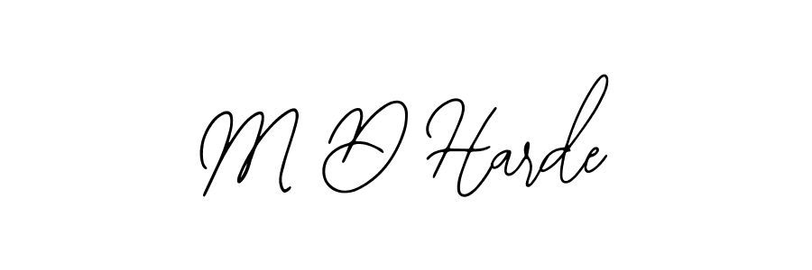 Similarly Bearetta-2O07w is the best handwritten signature design. Signature creator online .You can use it as an online autograph creator for name M D Harde. M D Harde signature style 12 images and pictures png