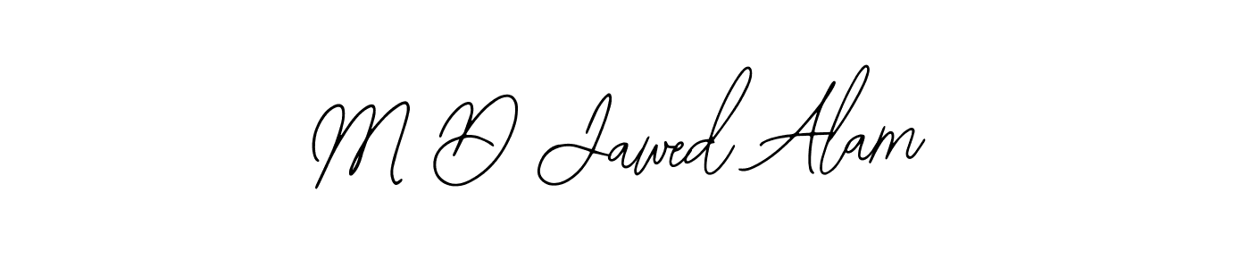 How to make M D Jawed Alam name signature. Use Bearetta-2O07w style for creating short signs online. This is the latest handwritten sign. M D Jawed Alam signature style 12 images and pictures png