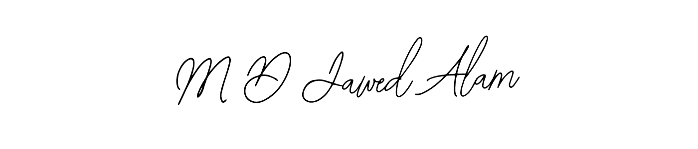 The best way (Bearetta-2O07w) to make a short signature is to pick only two or three words in your name. The name M D Jawed Alam include a total of six letters. For converting this name. M D Jawed Alam signature style 12 images and pictures png