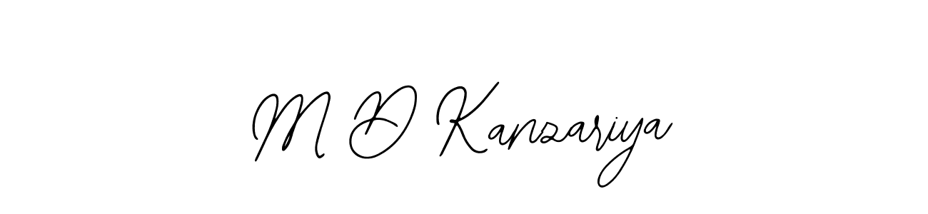 Make a beautiful signature design for name M D Kanzariya. With this signature (Bearetta-2O07w) style, you can create a handwritten signature for free. M D Kanzariya signature style 12 images and pictures png