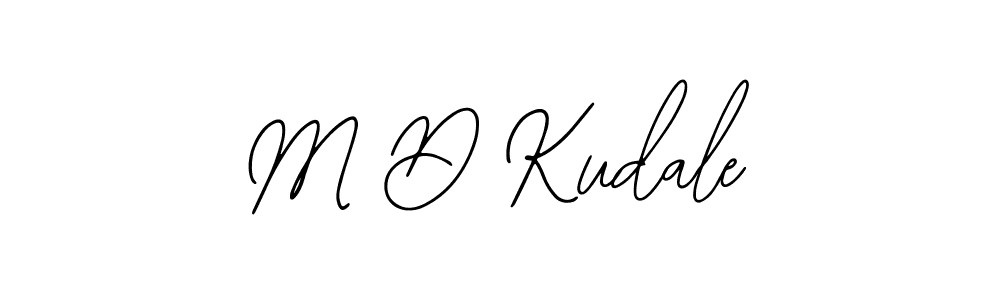 M D Kudale stylish signature style. Best Handwritten Sign (Bearetta-2O07w) for my name. Handwritten Signature Collection Ideas for my name M D Kudale. M D Kudale signature style 12 images and pictures png