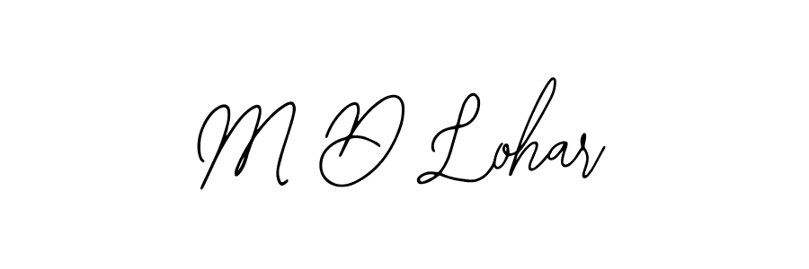 if you are searching for the best signature style for your name M D Lohar. so please give up your signature search. here we have designed multiple signature styles  using Bearetta-2O07w. M D Lohar signature style 12 images and pictures png