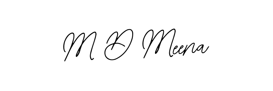 Make a beautiful signature design for name M D Meena. With this signature (Bearetta-2O07w) style, you can create a handwritten signature for free. M D Meena signature style 12 images and pictures png
