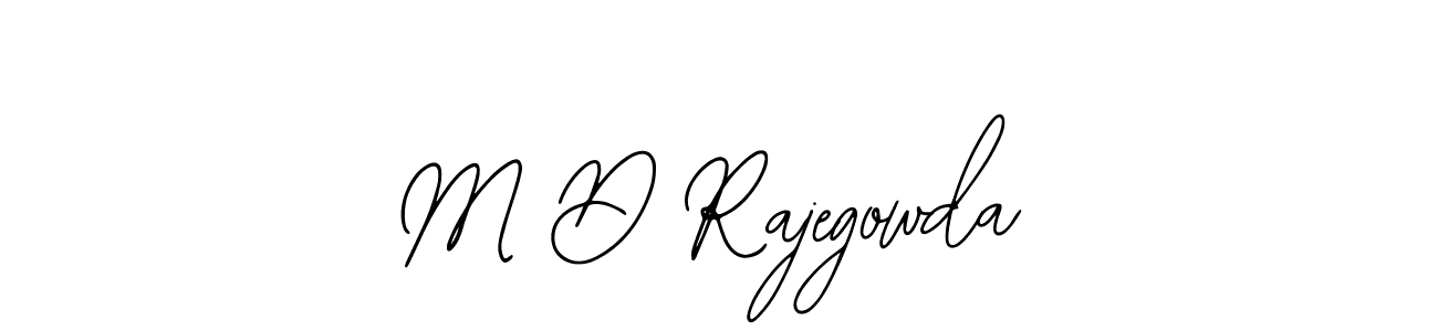 How to make M D Rajegowda signature? Bearetta-2O07w is a professional autograph style. Create handwritten signature for M D Rajegowda name. M D Rajegowda signature style 12 images and pictures png