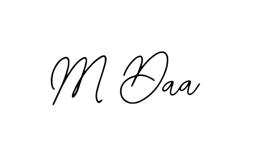 Design your own signature with our free online signature maker. With this signature software, you can create a handwritten (Bearetta-2O07w) signature for name M Daa. M Daa signature style 12 images and pictures png