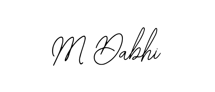 Use a signature maker to create a handwritten signature online. With this signature software, you can design (Bearetta-2O07w) your own signature for name M Dabhi. M Dabhi signature style 12 images and pictures png