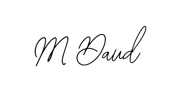 The best way (Bearetta-2O07w) to make a short signature is to pick only two or three words in your name. The name M Daud include a total of six letters. For converting this name. M Daud signature style 12 images and pictures png