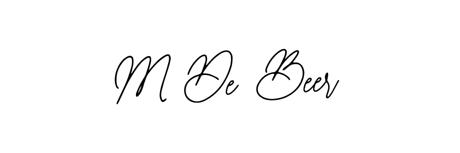 Also You can easily find your signature by using the search form. We will create M De Beer name handwritten signature images for you free of cost using Bearetta-2O07w sign style. M De Beer signature style 12 images and pictures png