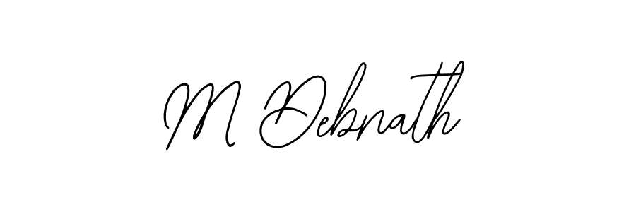 You should practise on your own different ways (Bearetta-2O07w) to write your name (M Debnath) in signature. don't let someone else do it for you. M Debnath signature style 12 images and pictures png