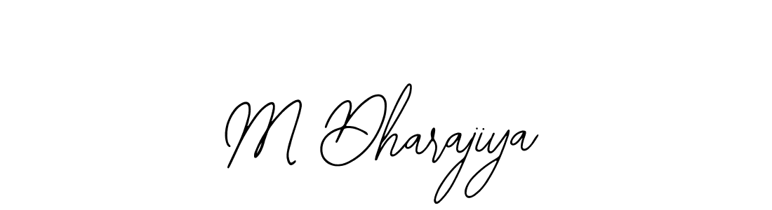 Design your own signature with our free online signature maker. With this signature software, you can create a handwritten (Bearetta-2O07w) signature for name M Dharajiya. M Dharajiya signature style 12 images and pictures png