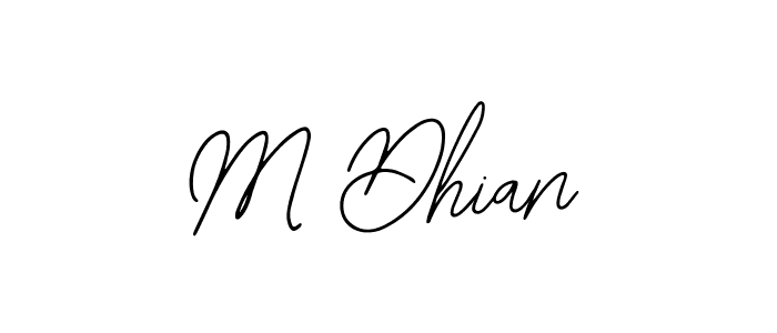 Similarly Bearetta-2O07w is the best handwritten signature design. Signature creator online .You can use it as an online autograph creator for name M Dhian. M Dhian signature style 12 images and pictures png