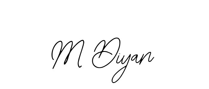 Make a beautiful signature design for name M Diyan. With this signature (Bearetta-2O07w) style, you can create a handwritten signature for free. M Diyan signature style 12 images and pictures png