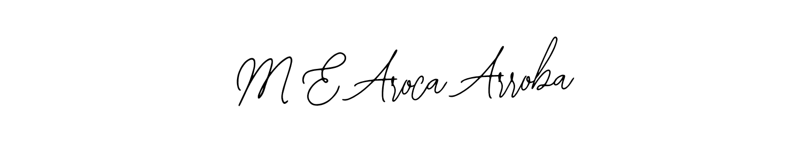 Create a beautiful signature design for name M E Aroca Arroba. With this signature (Bearetta-2O07w) fonts, you can make a handwritten signature for free. M E Aroca Arroba signature style 12 images and pictures png