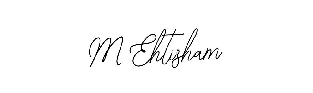 The best way (Bearetta-2O07w) to make a short signature is to pick only two or three words in your name. The name M Ehtisham include a total of six letters. For converting this name. M Ehtisham signature style 12 images and pictures png