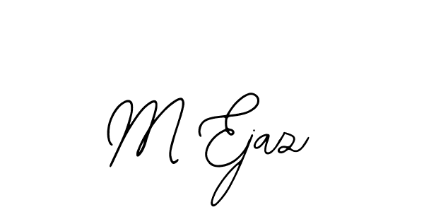 Use a signature maker to create a handwritten signature online. With this signature software, you can design (Bearetta-2O07w) your own signature for name M Ejaz. M Ejaz signature style 12 images and pictures png