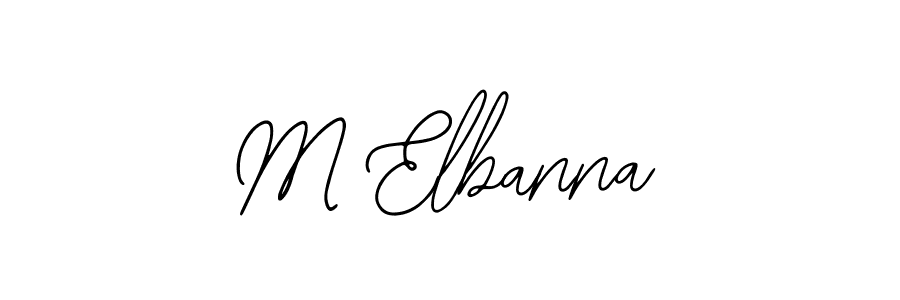 Design your own signature with our free online signature maker. With this signature software, you can create a handwritten (Bearetta-2O07w) signature for name M Elbanna. M Elbanna signature style 12 images and pictures png