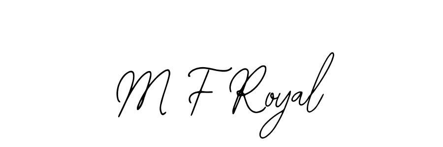 Create a beautiful signature design for name M F Royal. With this signature (Bearetta-2O07w) fonts, you can make a handwritten signature for free. M F Royal signature style 12 images and pictures png