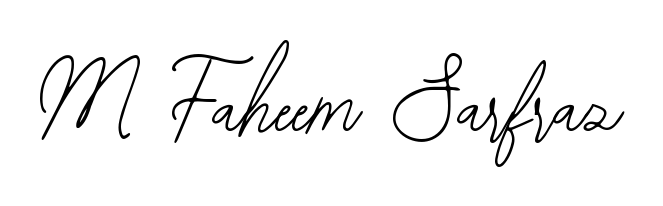 Make a beautiful signature design for name M Faheem Sarfraz. Use this online signature maker to create a handwritten signature for free. M Faheem Sarfraz signature style 12 images and pictures png