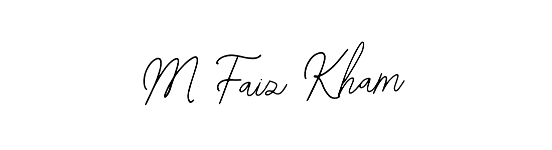 Also You can easily find your signature by using the search form. We will create M Faiz Kham name handwritten signature images for you free of cost using Bearetta-2O07w sign style. M Faiz Kham signature style 12 images and pictures png