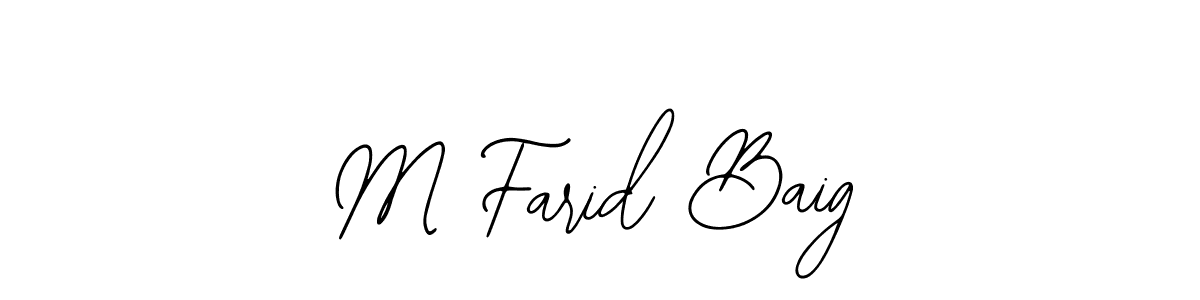 How to Draw M Farid Baig signature style? Bearetta-2O07w is a latest design signature styles for name M Farid Baig. M Farid Baig signature style 12 images and pictures png