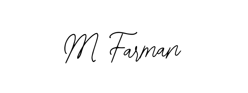 The best way (Bearetta-2O07w) to make a short signature is to pick only two or three words in your name. The name M Farman include a total of six letters. For converting this name. M Farman signature style 12 images and pictures png