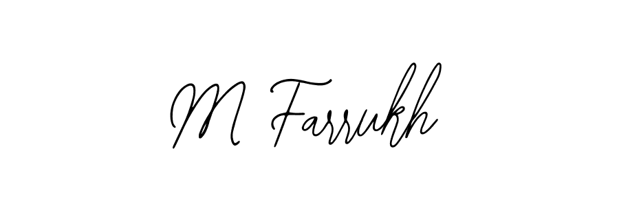 Also we have M Farrukh name is the best signature style. Create professional handwritten signature collection using Bearetta-2O07w autograph style. M Farrukh signature style 12 images and pictures png