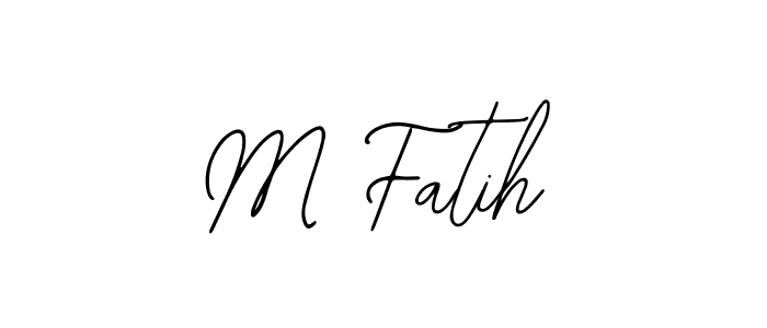 Make a beautiful signature design for name M Fatih. With this signature (Bearetta-2O07w) style, you can create a handwritten signature for free. M Fatih signature style 12 images and pictures png